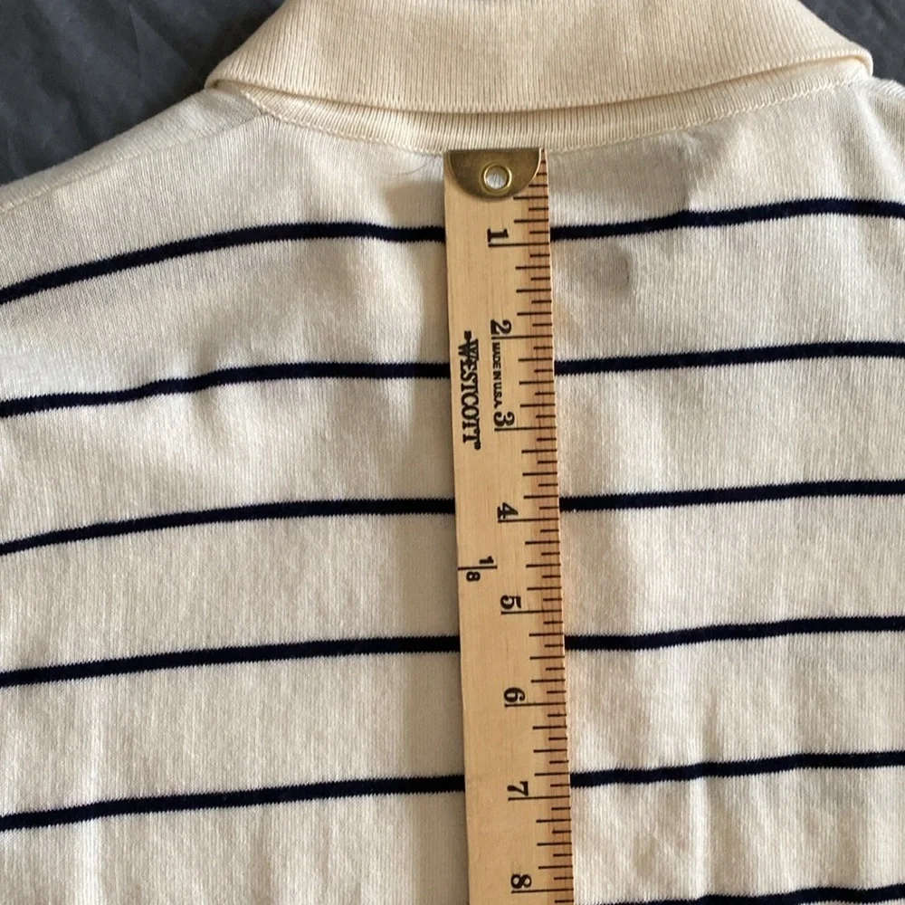 POLO Ralph Lauren Men’s Vintage Striped Long Sleeves Polo Size XL. Made in Italy - Picture 9 of 10